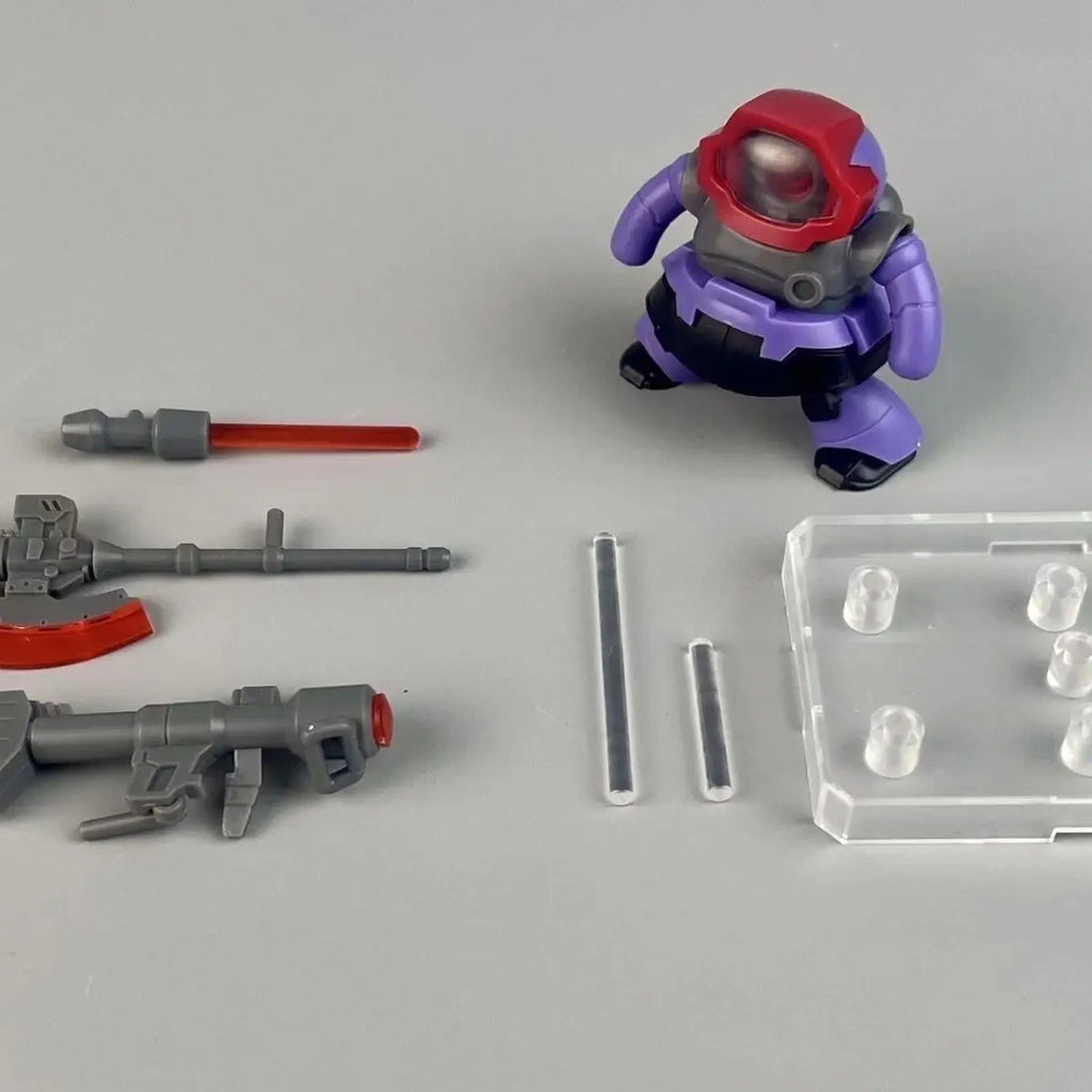 CHAOXING Model Q Version Dom MS-09 3PCS Set Anime Assembly Model Kit Plastic Model Collection Action Figures Decoration Toys