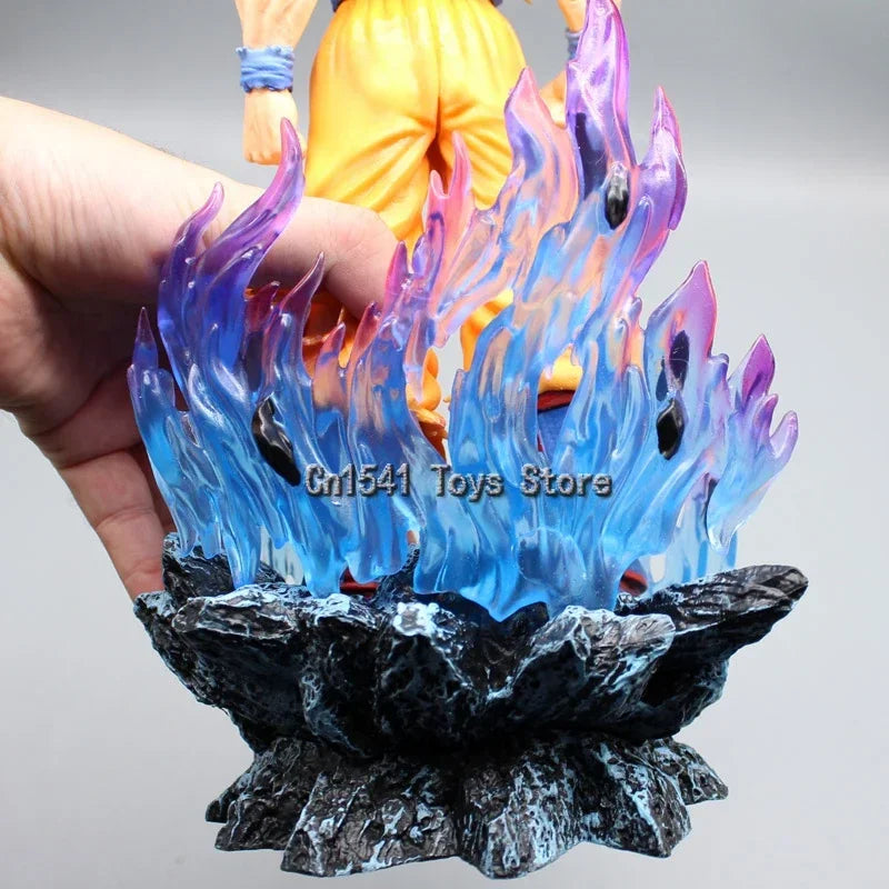 32 cm Anime Dragon Ball Super Figur Weißer Gott Modell Son Goku Ultra Instinct Actionfigur GK Statue PVC Schreibtischdekoration Spielzeug Geschenk