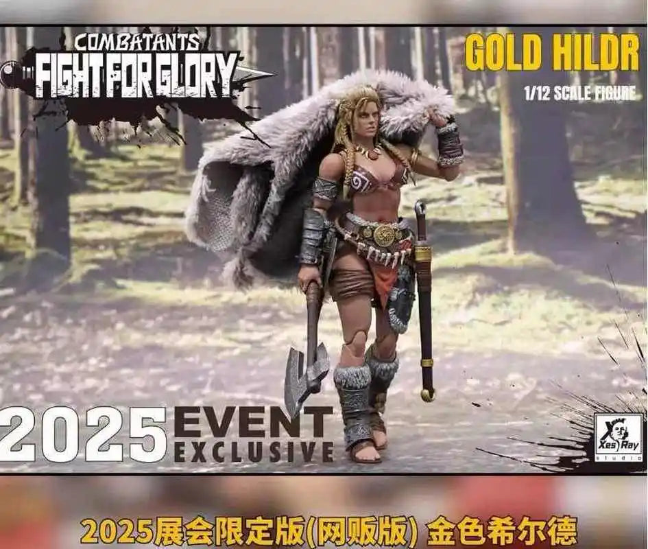 New 2025 Xesray Fight For Glory 1/12 Action Figure Combatants Event Gold Hildr Anime Model Collectible Figure Ornaments In Stock