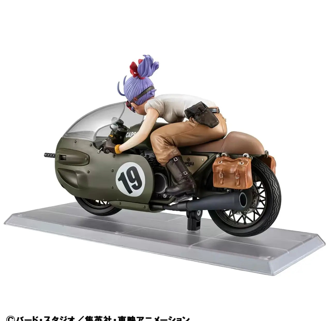 In Stock Original MegaHouse DESKTOP Dragon Ball Z Bulma Ride A Motorcycle Anime Action Figures Boxed Collection Model Toys
