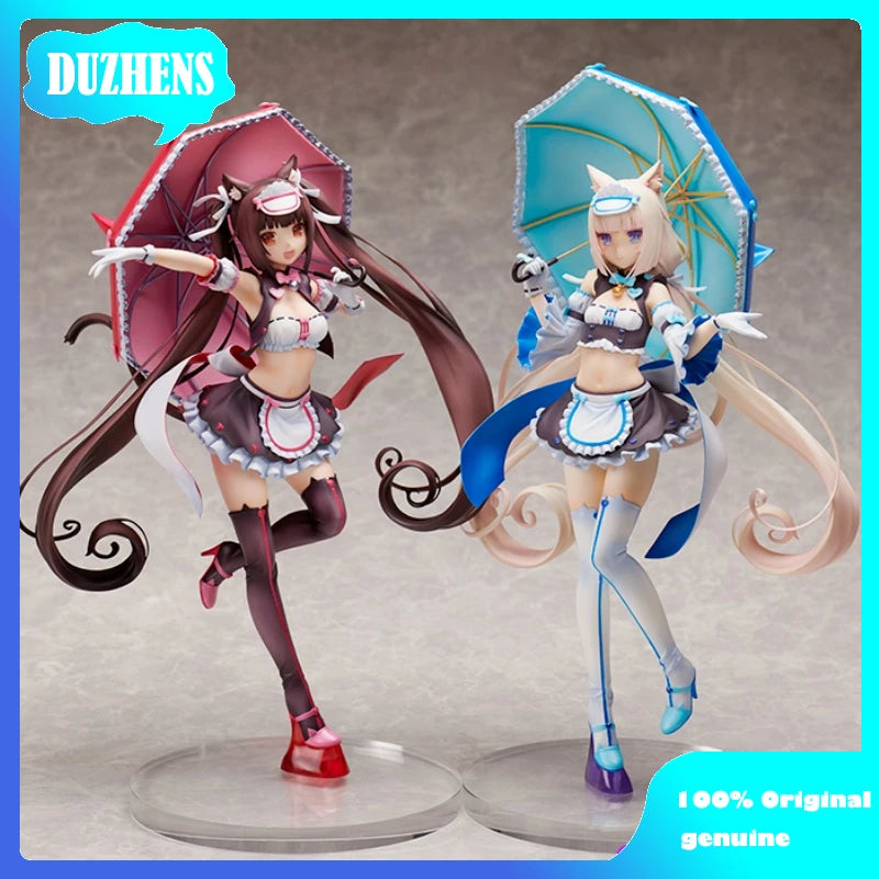 MIMEYOI Original:NEKOPARA Chocolate Vanilla 1/7 Racing girl PVC Action Figure Anime Figure Model Toys Collection Doll Gift