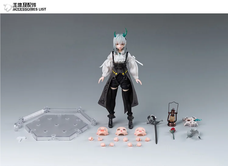 In Stock Hasuki PA010 FKEY Hackbuteer Model Toys 1/12 SCALE FIGURE POCKET ART Maid Beautiful Girl PA008 ROSEKNIGHT GLORIA