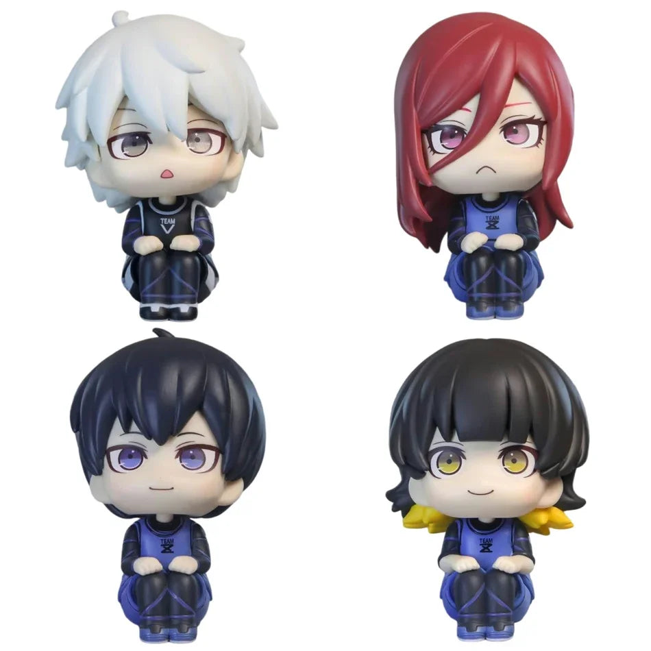 Action Figures Anime Figure Q Version Figurine PVC BLUE LOCK Isagi Yoichi Bachira Meguru Collectible Model Kids Doll Toys Gifts
