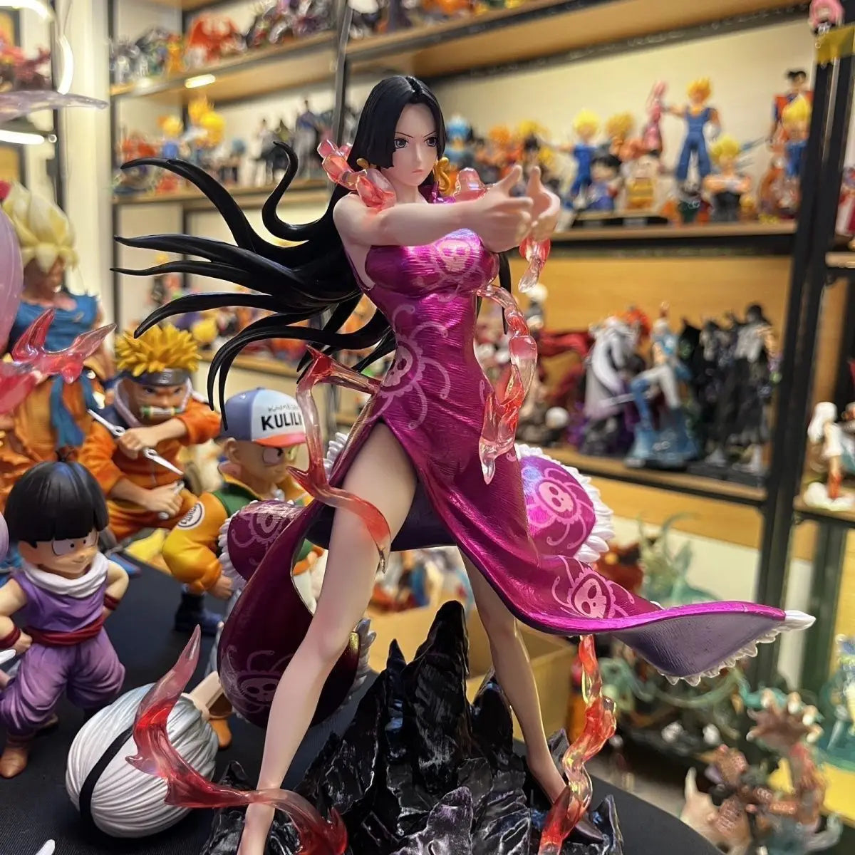 27cm Heart Gesture Boa Hancock Anime Figures Pvc Statue Desktop Ornament Collection Model Toys Gifts For Fans