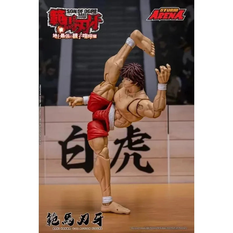 100% Original Storm Toys ARENA 1/12 BHSA01 Hanma Baki Double Head Mini Soldier Figurine In Stock Anime Collection Figures Toys