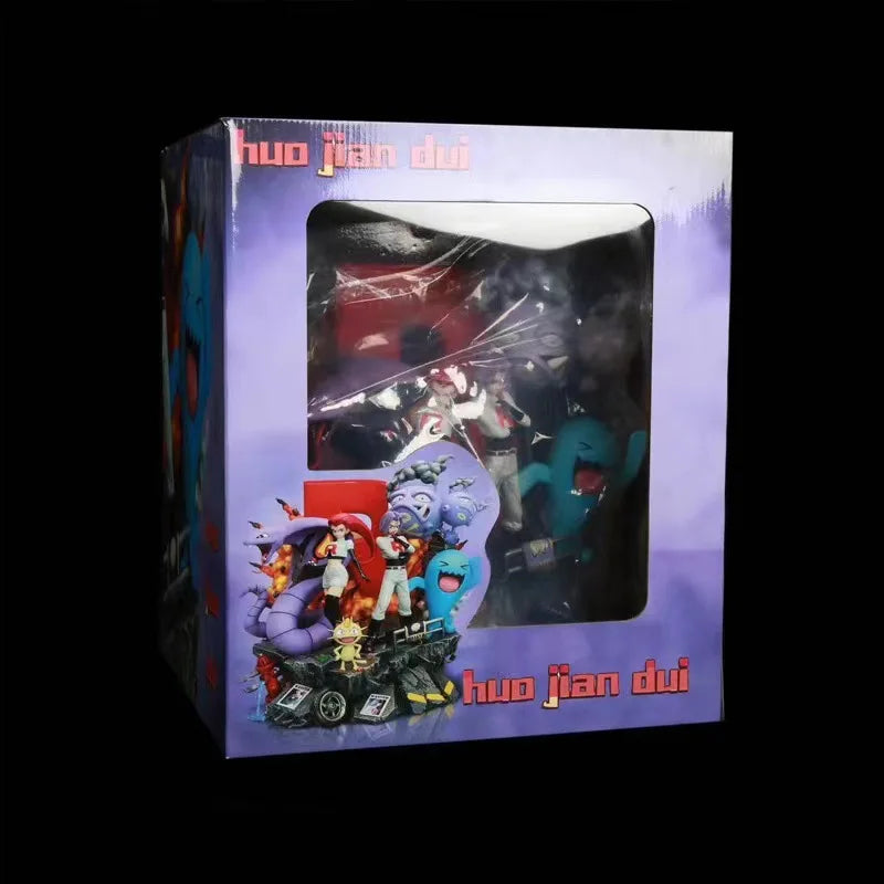 PokeMon Rocket Team Shuttle Galaxy Kogoro Musashi Meow Meow Anime Gk Handmade Doll Statue Large Decoration Collection Model
