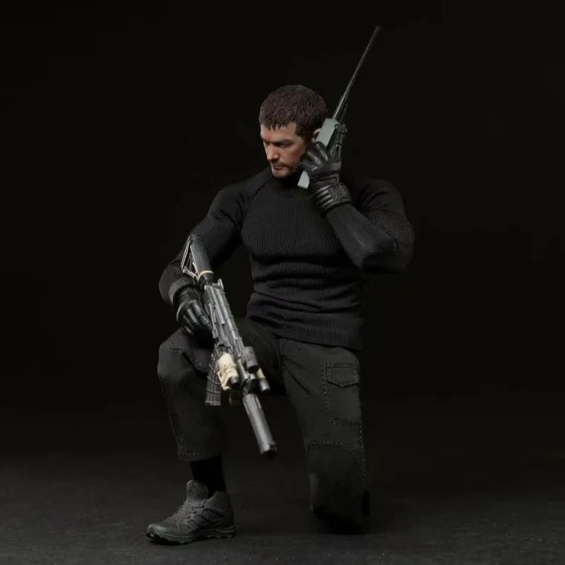 In Stock HOT Resident Evil 1/12 Scale Chris Redfield Wolf Hunter Captain Action Figure Joint Movable Anime Collectible Model Toy