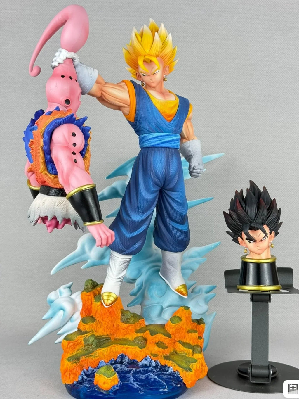 32cm Dragon Ball Anime Figure Cs Vegito Vs Buu Action Figure Gk Scene Statue Anime Decoration Model Customized Toys Kids Gift