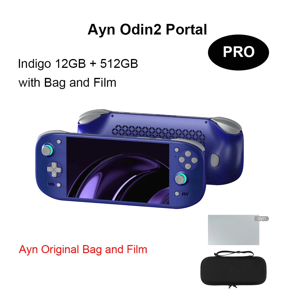 Ayn Odin2 Portal with Bag and Film Handheld Game Console 8Gen2 Base Pro Max Odin2 Portal 7Inch Screen Android Game Console