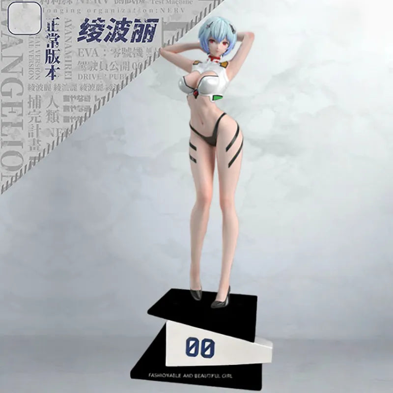 Rei Ayanami Gk Figure Evangelion Anime Peripheral Beautiful Anime Girl Desktop Ornament Pc Case Decoration Collectible Statue