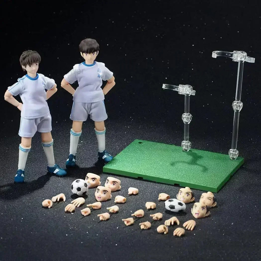 Captain Tsubasa Anime Action Figure Series GT Dasin Models including Genzo Wakabayashi Kojiro Hyuga Misugi Hikaru Matsuyama Ishi