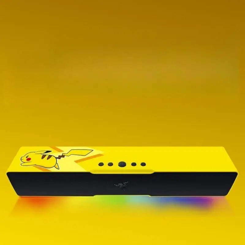 Razer Pokemon Pikachu Bluetooth Speaker Rgb Light Effect Desktop Computer Audio With Heavy Bass Stereo Usb For Pc Phone Mobile