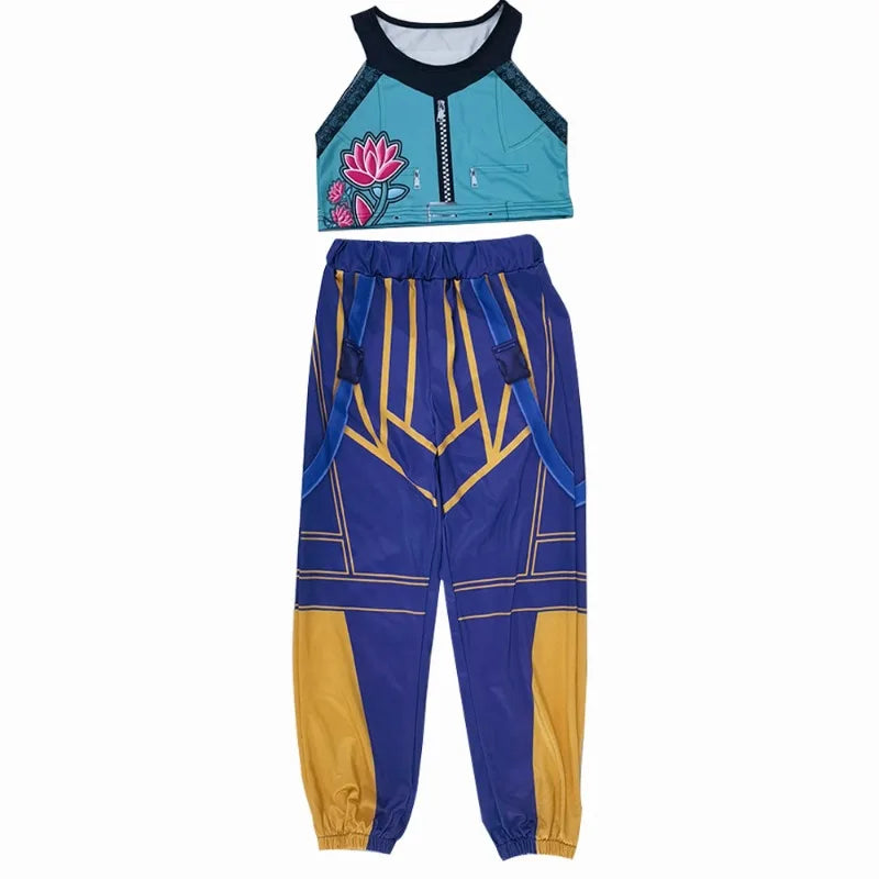 2025 New Halloween Roleplay Outfits Carnival Party Clothes Children Cosplay Costume Set 3D Printing Performance Dress