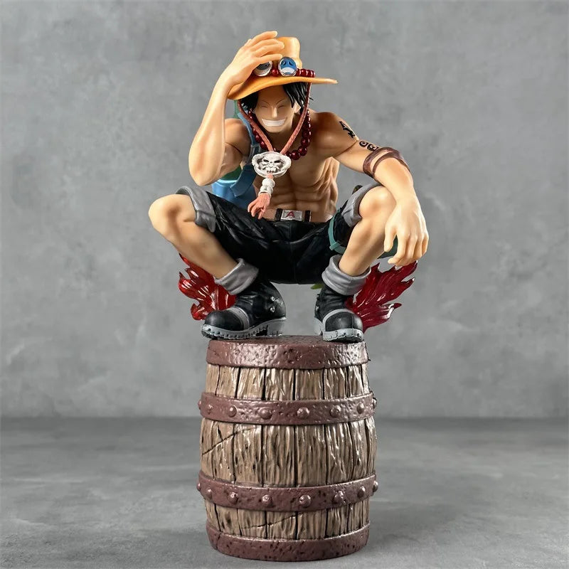 34cm One Piece Anime Figures  Monkey D Ace Sabo Action Figure Collection Model Ornaments Toys Gifts PVC