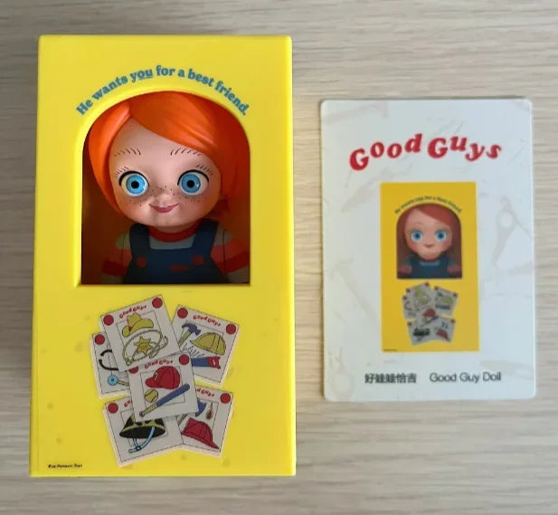 POPMART Halloween Chucky Ghost Kid Reincarnation Series Blind Box Trendy Toy Anime Actionfigur Überraschungsgeschenk zum Geburtstag