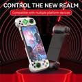 FEDI-D8 Telescopic Game Controller With Turbo/6-Axis Gyro/Vibration Gamepad Bluetooth-Compatible5.2 For PS3 Switch PC