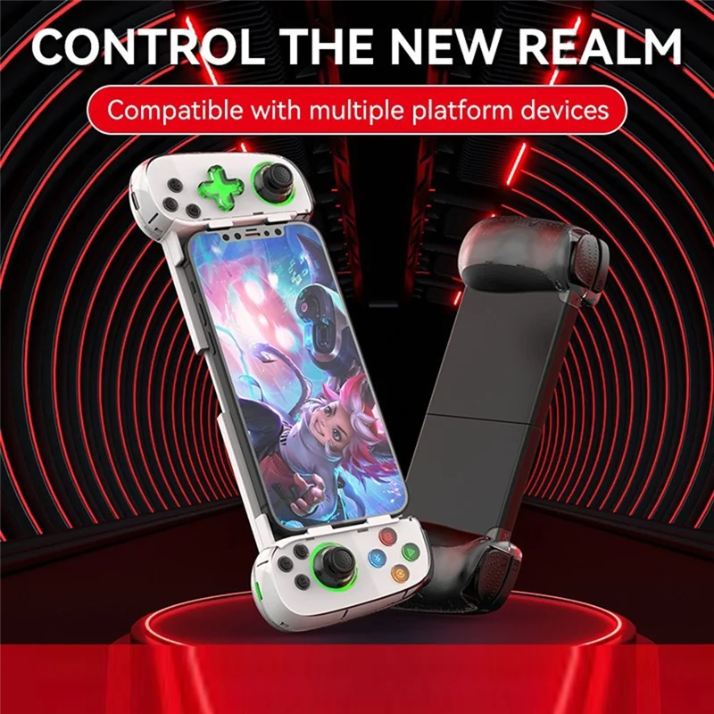 FEDI-D8 Telescopic Game Controller With Turbo/6-Axis Gyro/Vibration Gamepad Bluetooth-Compatible5.2 For PS3 Switch PC