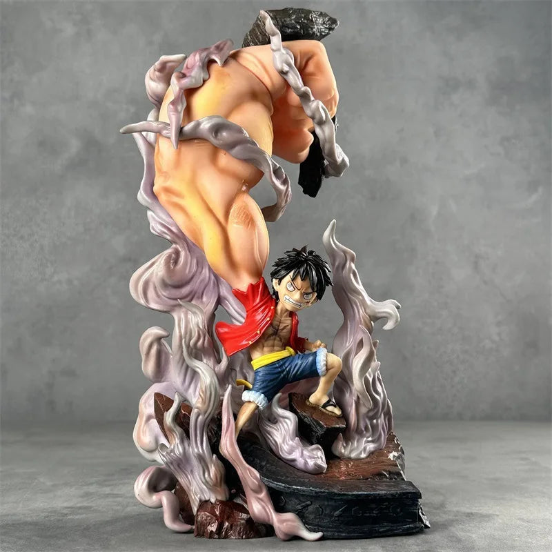 32cm One Piece Luffy  Action Figure - Third Giant Fist Standing Pose Anime Model Statue Collectible For Desktop Decoration Toy