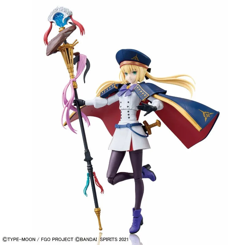 Original Genuine Bandai Anime 30MS Fate/Grand Order Caster/Altria Caster Assembly Model Toys Action Figure Gifts Collectible Kid