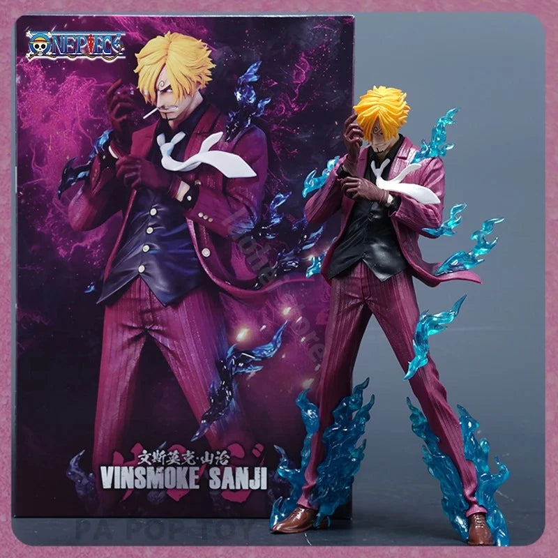 One Piece Figure Sanji Anime Figures VinSmoke Sanji Figurine Devil Foot Statue Pvc Model Collection Decor Toy Birthday Gift