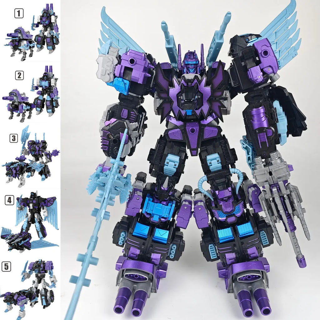 TENGYANG DARK Predacons Combiners Wars KO Transformation 5 IN 1 Predaking G1 36cm Action Figure Child Gift NO BOX