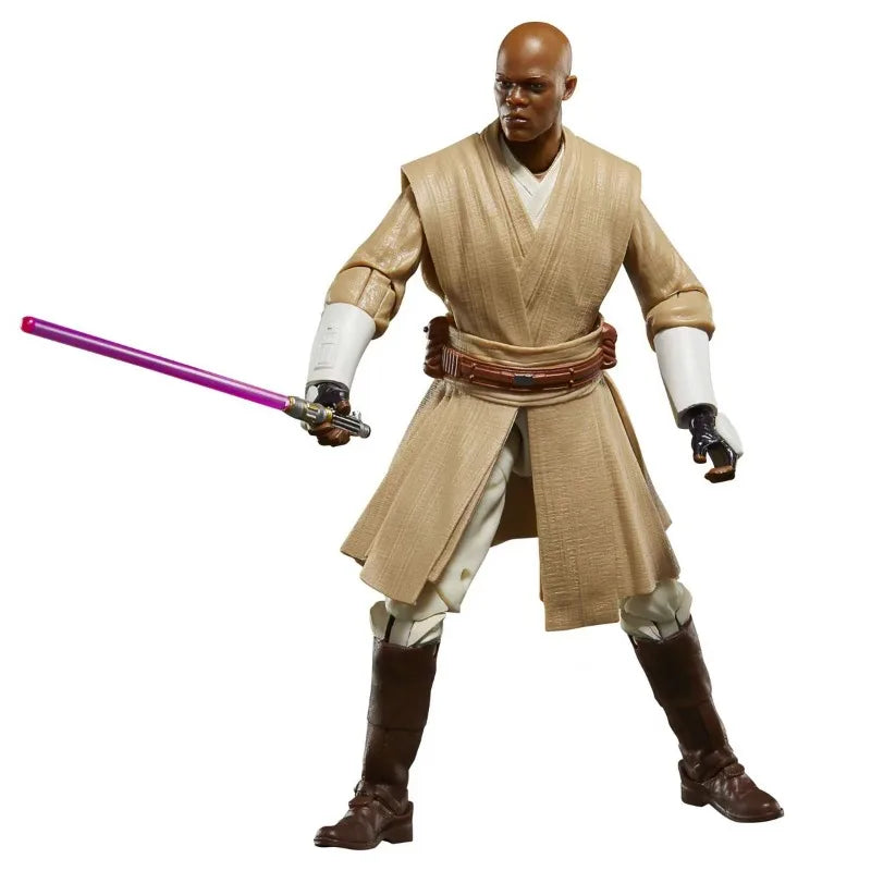 Original Hasbro Star Wars The Black Series Mace Windu and 187th Legion Clone Trooper Anime Figure Collection Model Toys