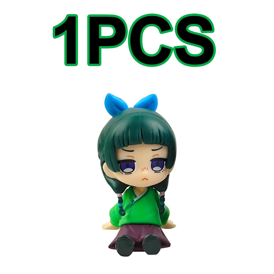 Q Version The Apothecary Diaries Maomao Jinshi Mini Figure Anime Periphery Kawaii Sitting Toys Desktop Car Ornaments Model Gifts