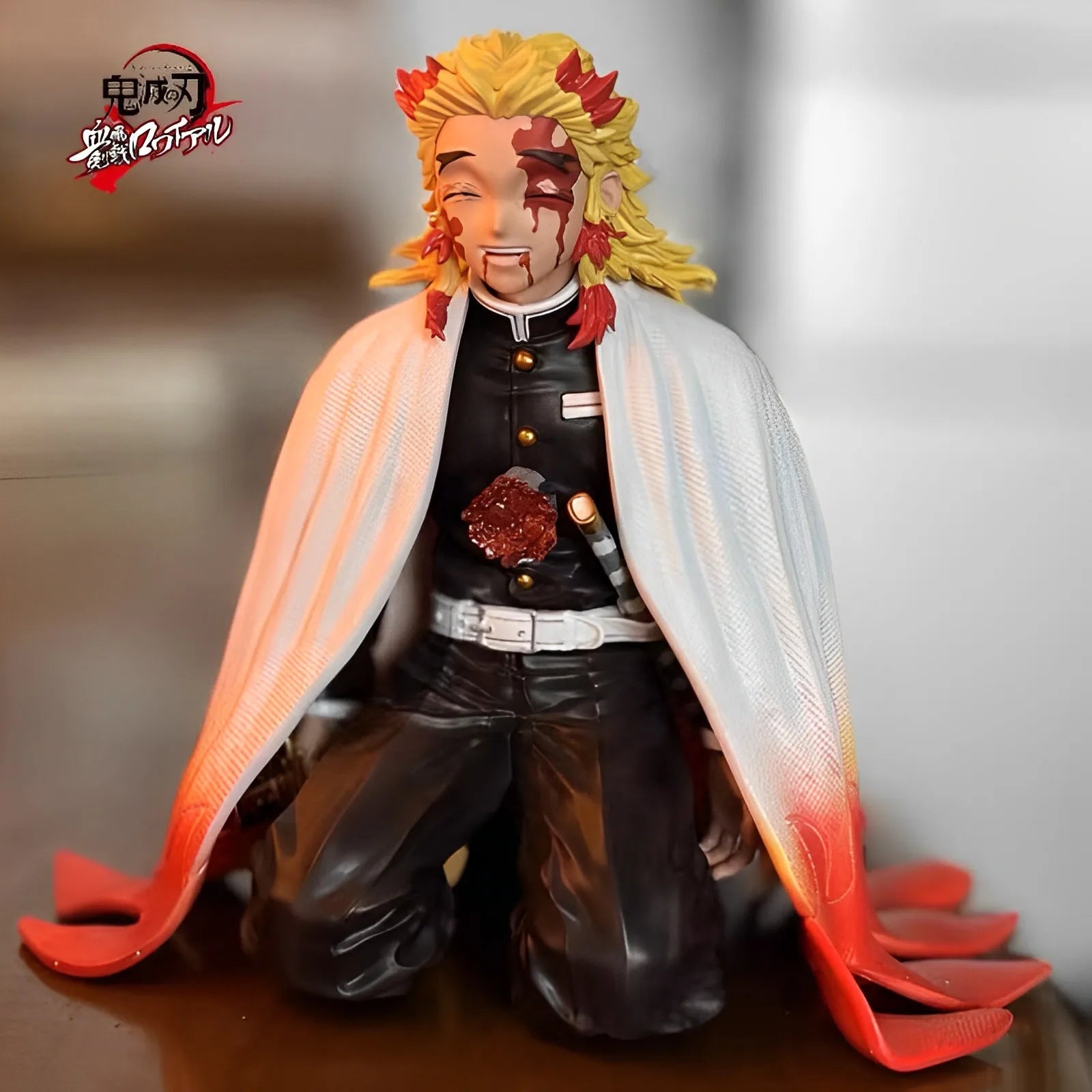 Hot 13cm Demon Slayer Rengoku Kyoujurou Anime Figures Kimetu No Yaiba Figurine Pvc Statue Model Toys Doll Collectible Kids Gifts