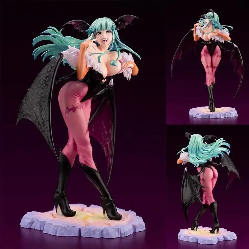 In Stock Darkstalkers Morrigan Aensland Lilith Felicia Anime Action Figure Kid Toys Model Toy Birthday Christmas Gift Custom