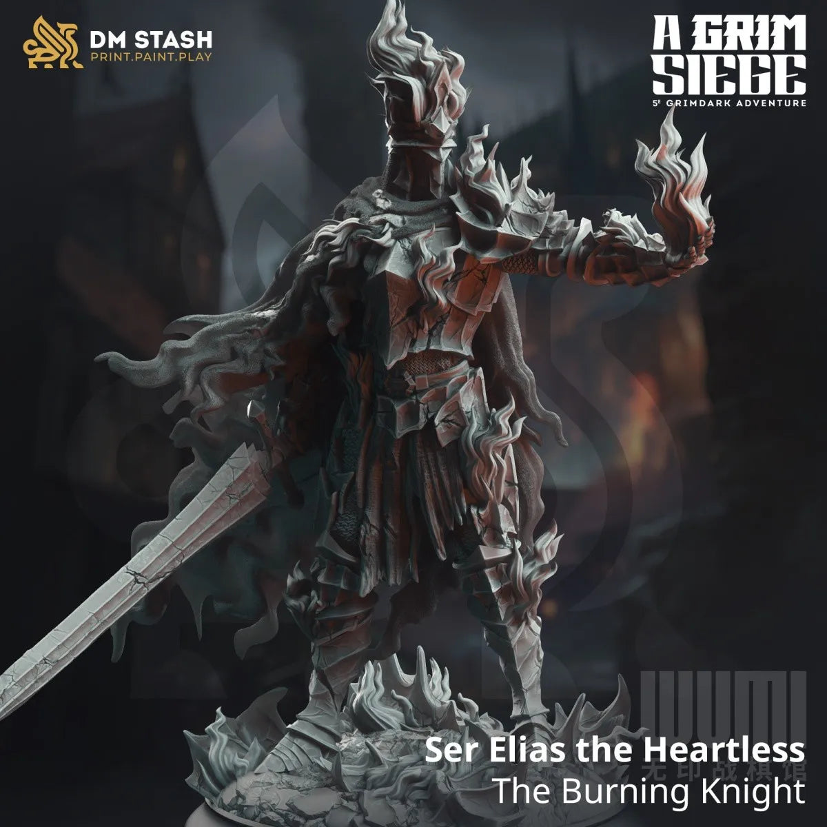 Original 3d Printed Knight'S Siege Series Wizard Angel Human Orc Half-Elf Dragon D&D Miniatures Action Figure Decoration Model
