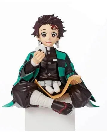 10-15cm Anime Demon Slayer Figur Kamado Tanjirou Nezuko Sitzhaltung Actionfigur PVC Modell Puppensammlung Spielzeug Geschenk Kinder