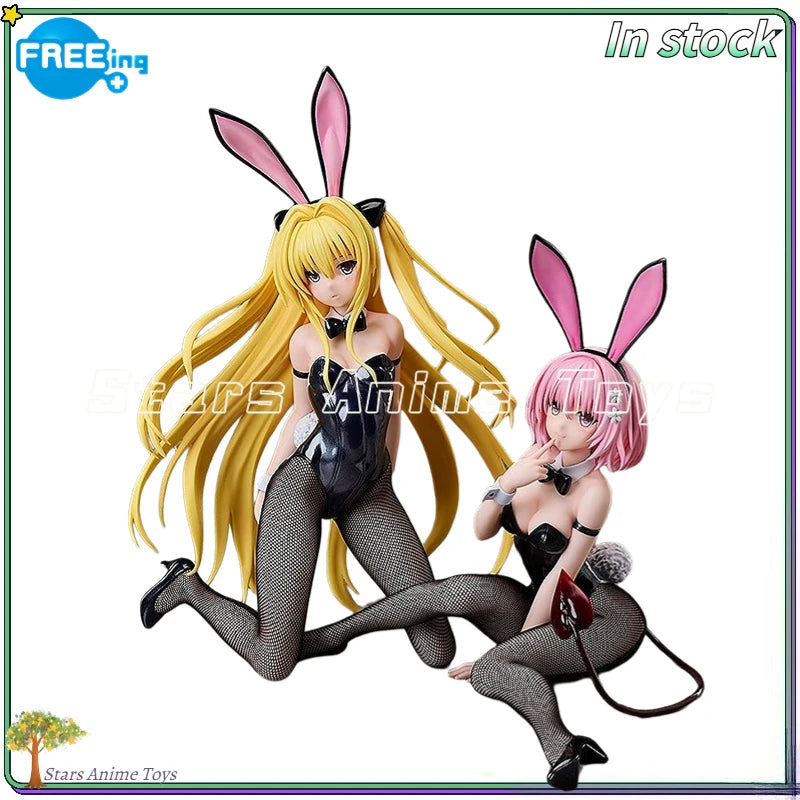 Original FREEing B-style To Love-Ru Darkness Golden Darkness/Momo Belia Deviluke Bunny Girl 1/6 Size Ornament