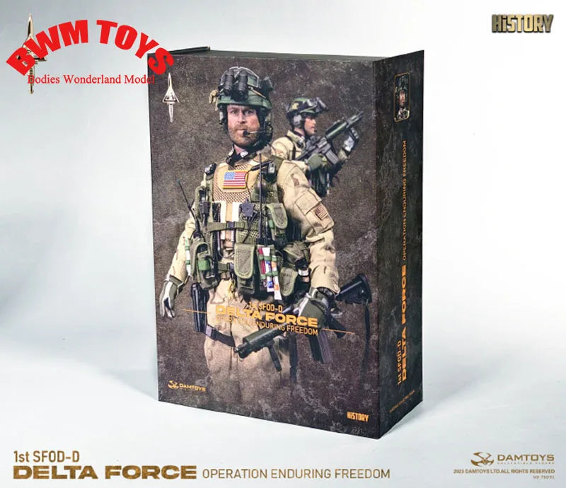 1/6 DAMTOYS DAM 78091 US. 1st SFOD-D Delta Force Operation Freedom Group Moveable Soldier Action Figure with Weapon Accessory