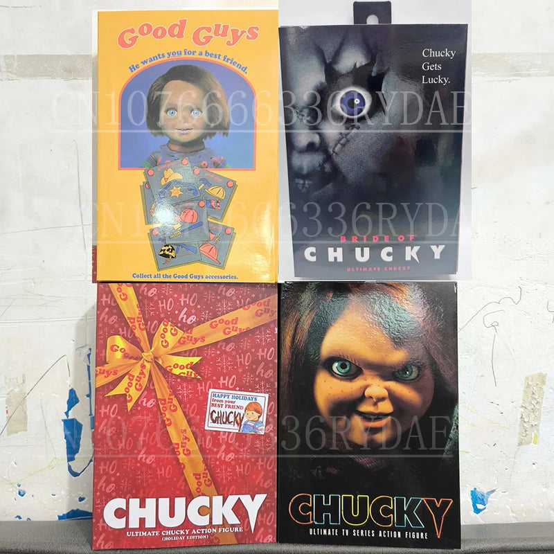 NECA Good Guys Christmas Chucky Doll Child's Play Bride Of Chucky Ultimate Chucky Gets Lucky Action Figure Model Toys Doll Gift