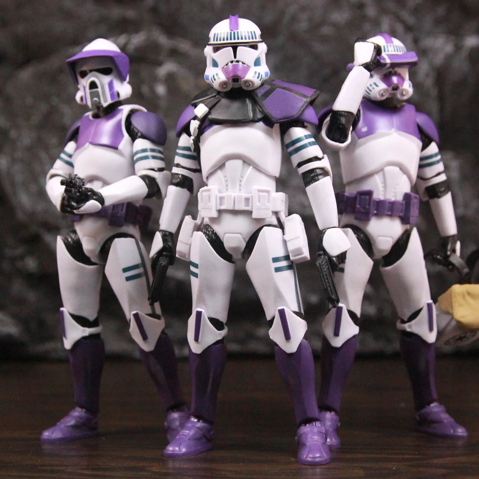New Body 187th Legion Purple Phase II P2 ARF Trooper Rocket Team Leader 6" Action Figure Mace Windu Republic Grand Army Clone