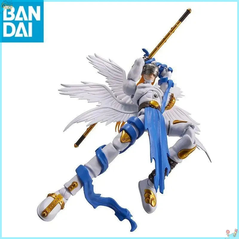 Original Bandai TV Version FRS Digimon Angemon PVC Assembly Anime Figure Model TV Version Anime Series