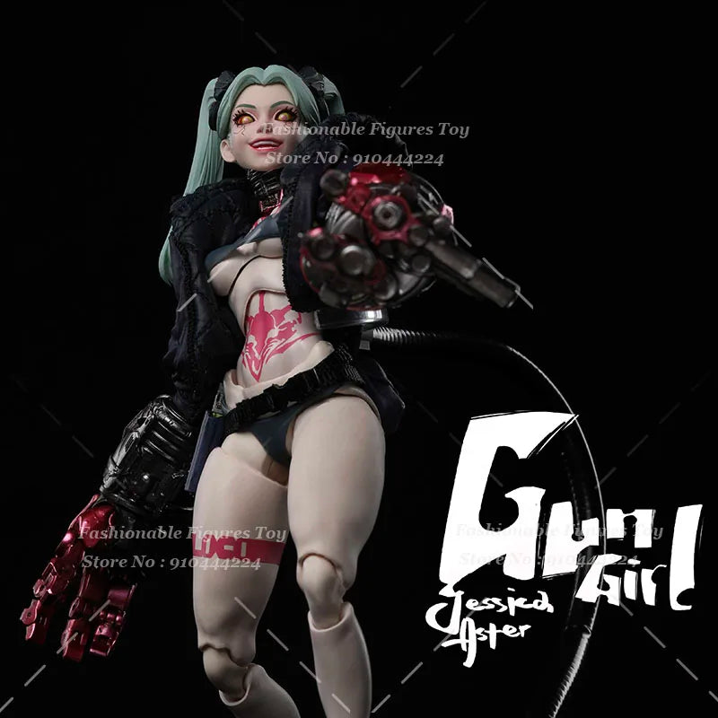 IN STOCK Romankey X COWL 1/12 Women Soldier Battle Gun Girl Jessica Anime Cool Mobile Suit Girl 6" Super Flexible Movable Model