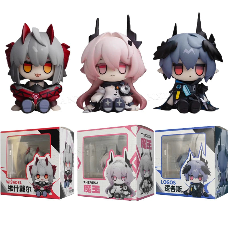 Arknights Logos Anime Game Figure Civilight Eterna/Wiš'adel Action Figure Lappland/Amiya/Texas Figure Collectible Model Doll Toy