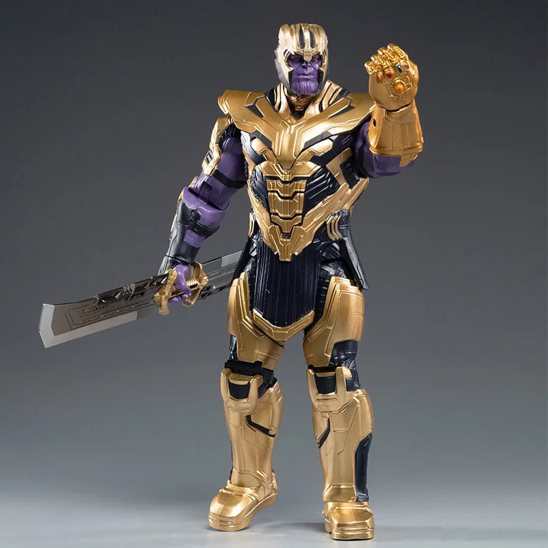 Genuine Marvel Character 14-inch Thanos Hand Action Avengers 4 Simple Joint Action Figure 1:5 Children Gifts with Color Box