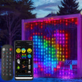 WS2812B Smart Vorhang Lichterketten DIY Bild Text Musik Syn Led Display Bluetooth App Fernbedienung Geburtstag Hochzeit Dekor