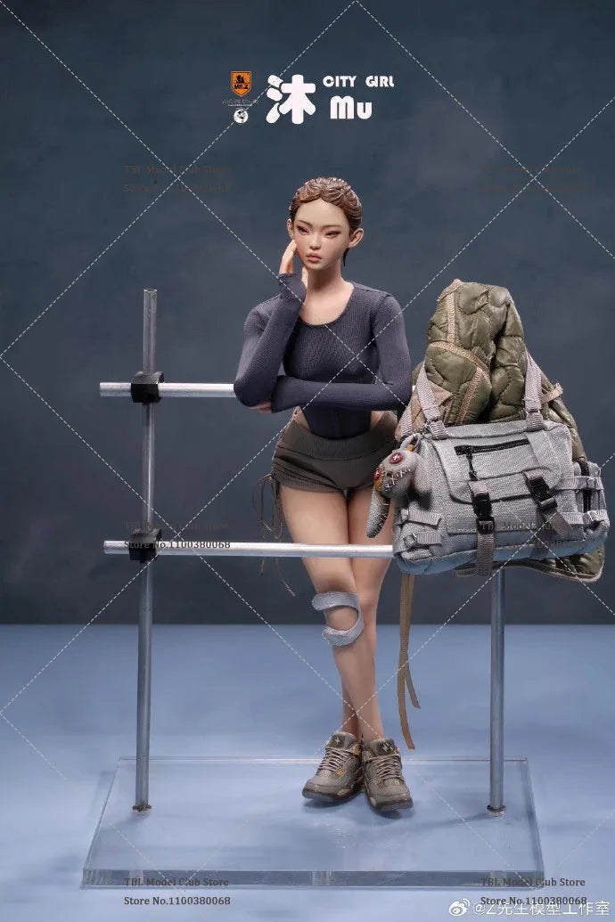 Limited Stock 1/6 Scale City Girl Mu 12 Inch Full Set Movable Action Figure CG001A MR.Z Beautiful Girl Model Toy for Collectors