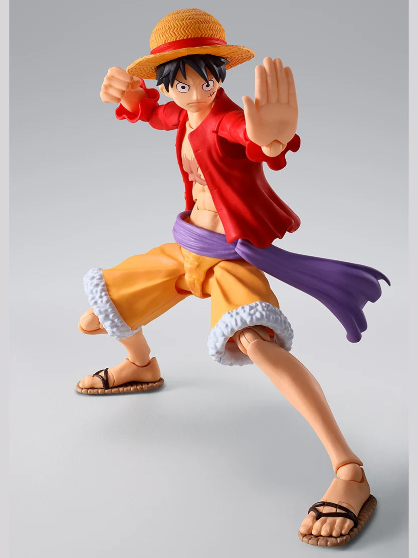 New 100% Original Bandai Sh Figuarts Shf One Piece Monkey D Luffy Romance Dawn Action Figures Anime Model Toys Figura Collection