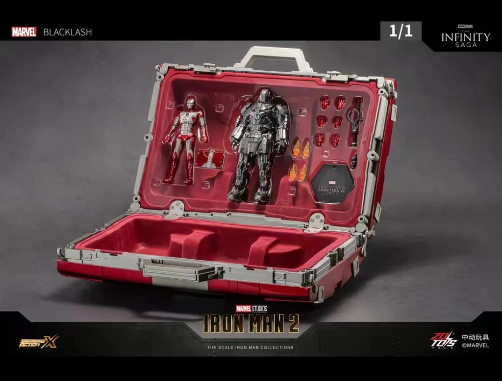 Original ZD TOYS Marvel Legends Series IRON MAN MK5 SUIT CASE SET Action Figure Model Toys Gift