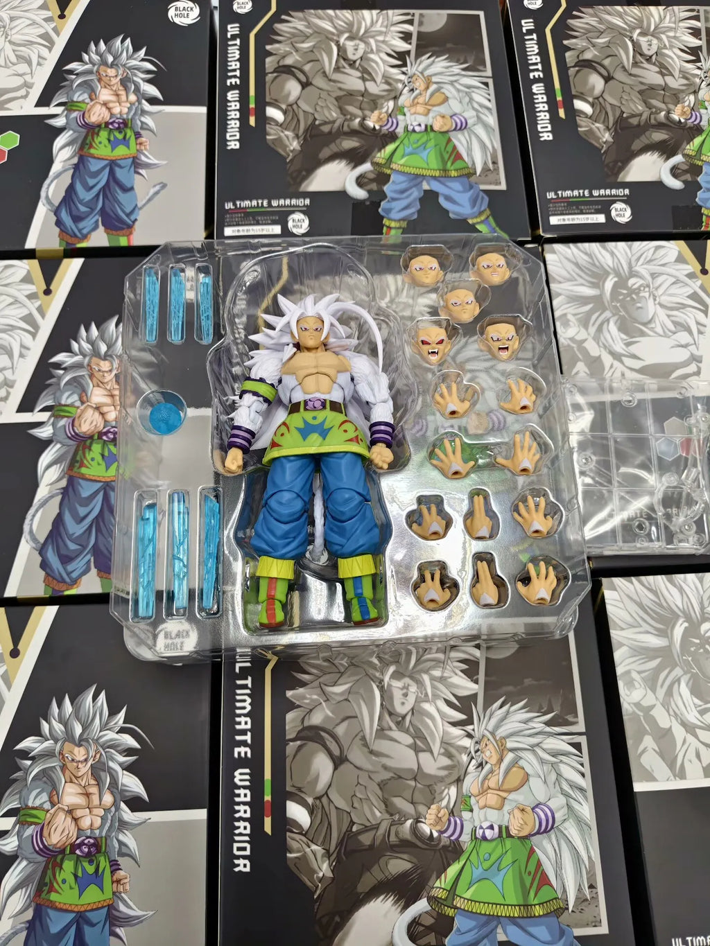 Black Hole Toys Dragon Ball SHF Super Saiyan 5 SSJ5 Son Goku Son Gohan white hair Son Goku Anime Action Figure model toys gifts