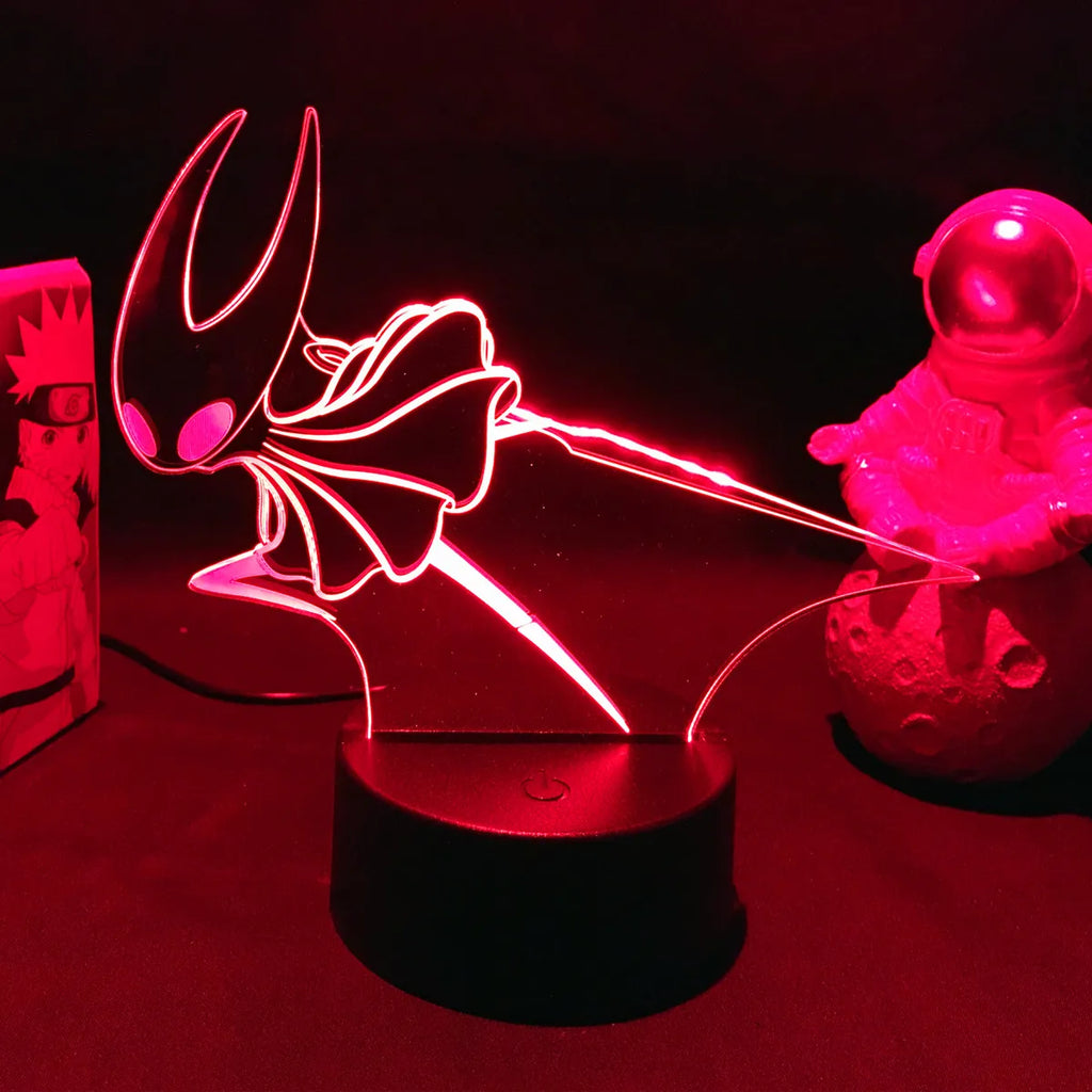 Hollow Knight Game 3D Lamps Led RGB Neon Night Lights Birthday Toys Cool Gift For Friends Kid Bed Room Table Decoration