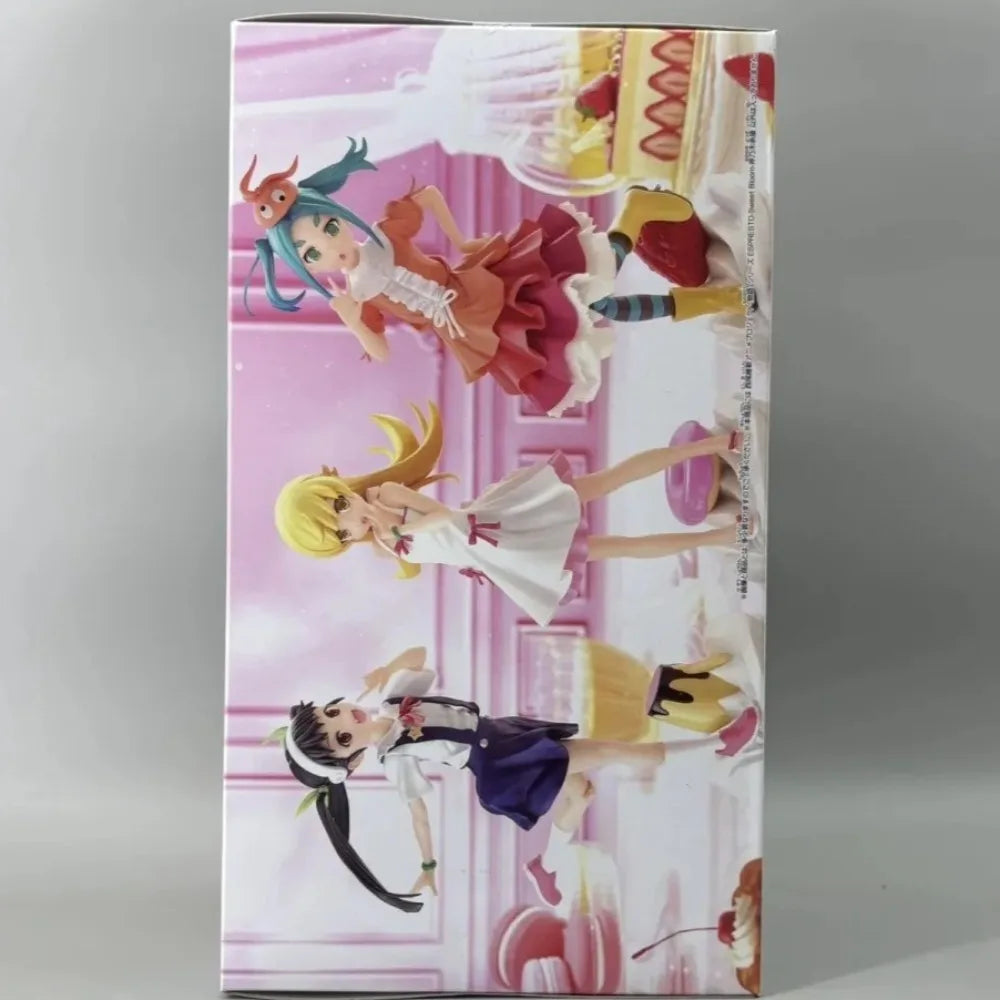In Stock Bandai Original Genuine Banpresto Anime Tsukimonogatari ESPRESTO Sweet Bloom Ononoki Yotsugi 23cm Model Toy Figure Gift