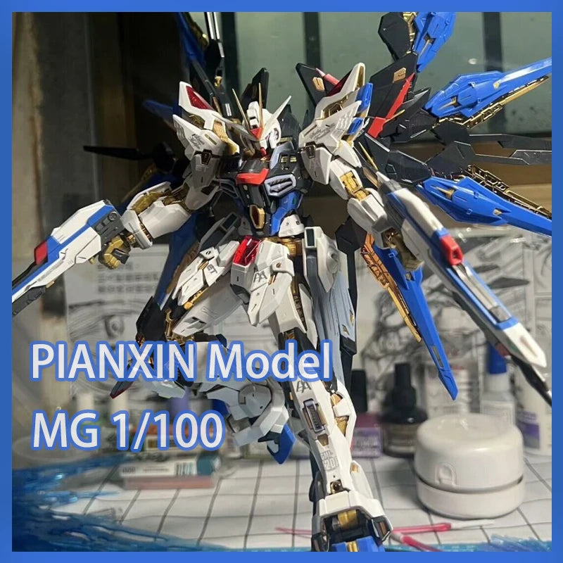Pianxin Strike Freedom Model Mg 1/100 Mgex Assembly Model In Stock Kit Ko Ver Action Figures Robot Plastic Model Toys Gifts