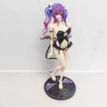 CYYQ Glowing Anime Succubus Girl Figure Twintail Purple Hair Statue Desktop PC Case Decor Collectible Gift For Anime Enthusiasts