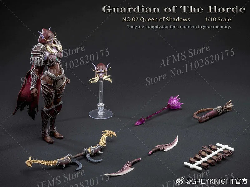 Grey Knight 1/10 Scale Collectibles Figur Ork Guardian Of The Horde Nr. O7 Queen Of Shadows 8Inch Women Soldier Action Figure