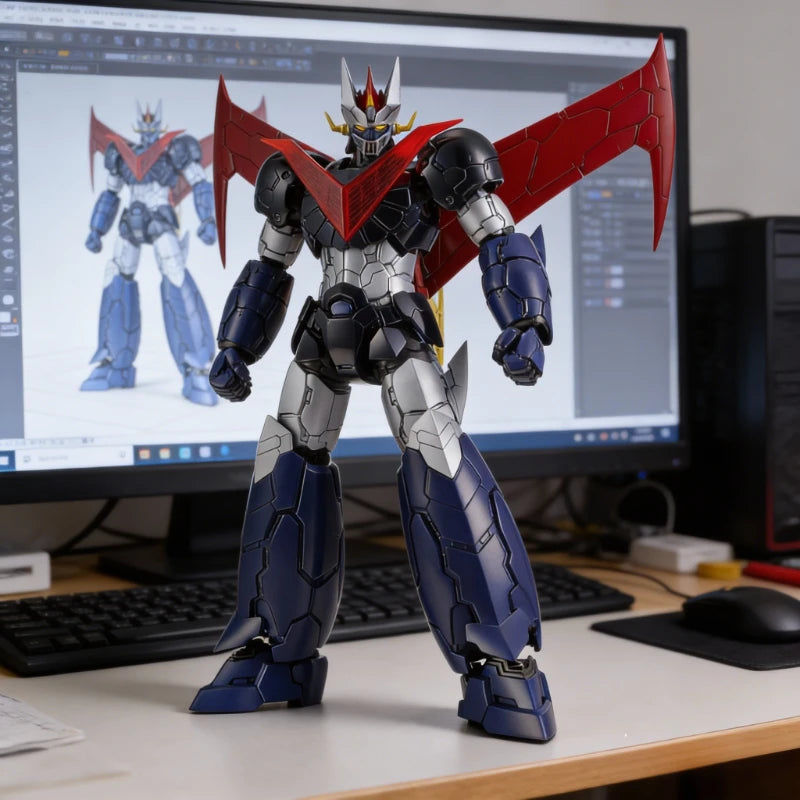 Bandai Original Mazinger Z Model Kit HG 1/144 Great Mazinger Action Figure Anime Collectible Robot Toy